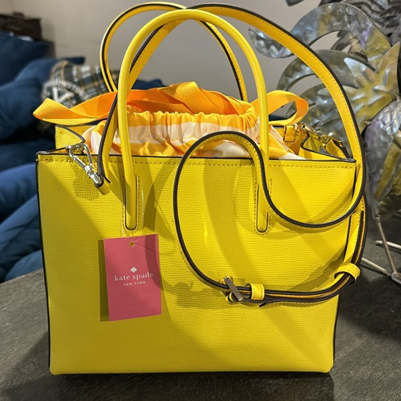 Kate spade yellow small tote bag! New with tags! - Picture 5 of 8